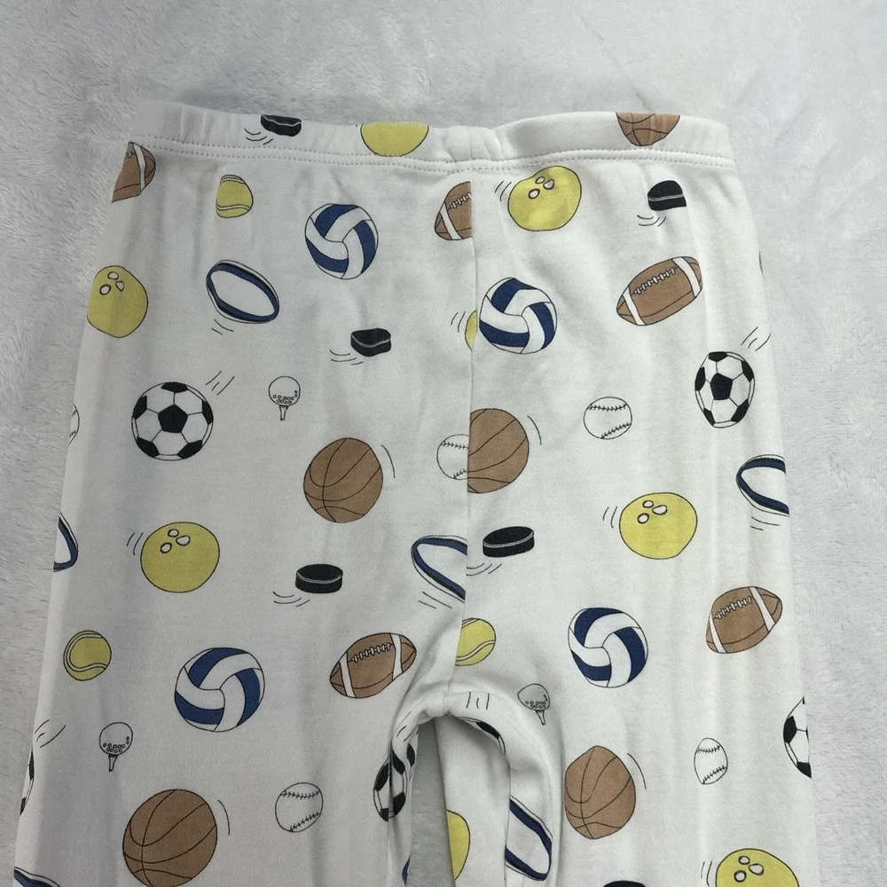 Noomie Pima Cotton‎ Pajama Set Boys 6 Sports Soccer Football Basketball